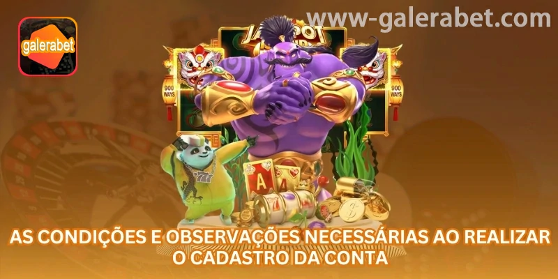 Lista de conferência antes de finalizar uma conta galerabet